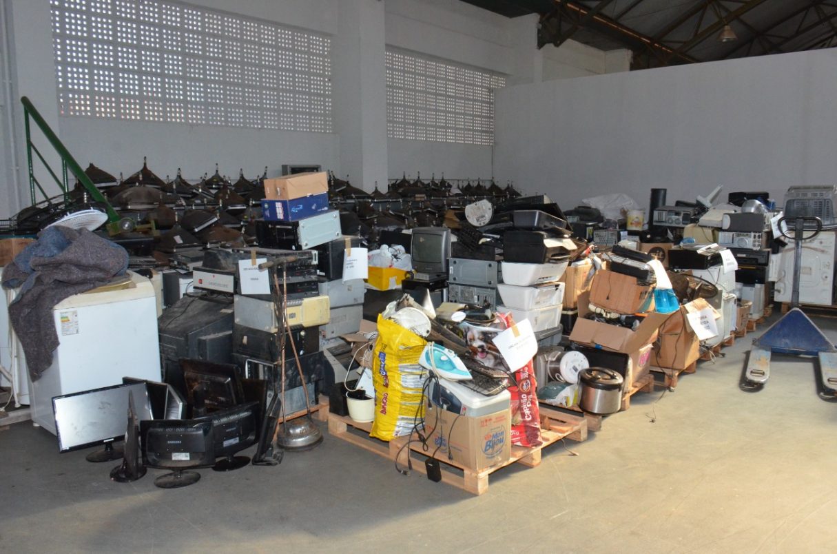 Reciclagem: Governo de Goiás incentiva descarte correto de lixo eletrônico. Fotos: Edinan Ferreira