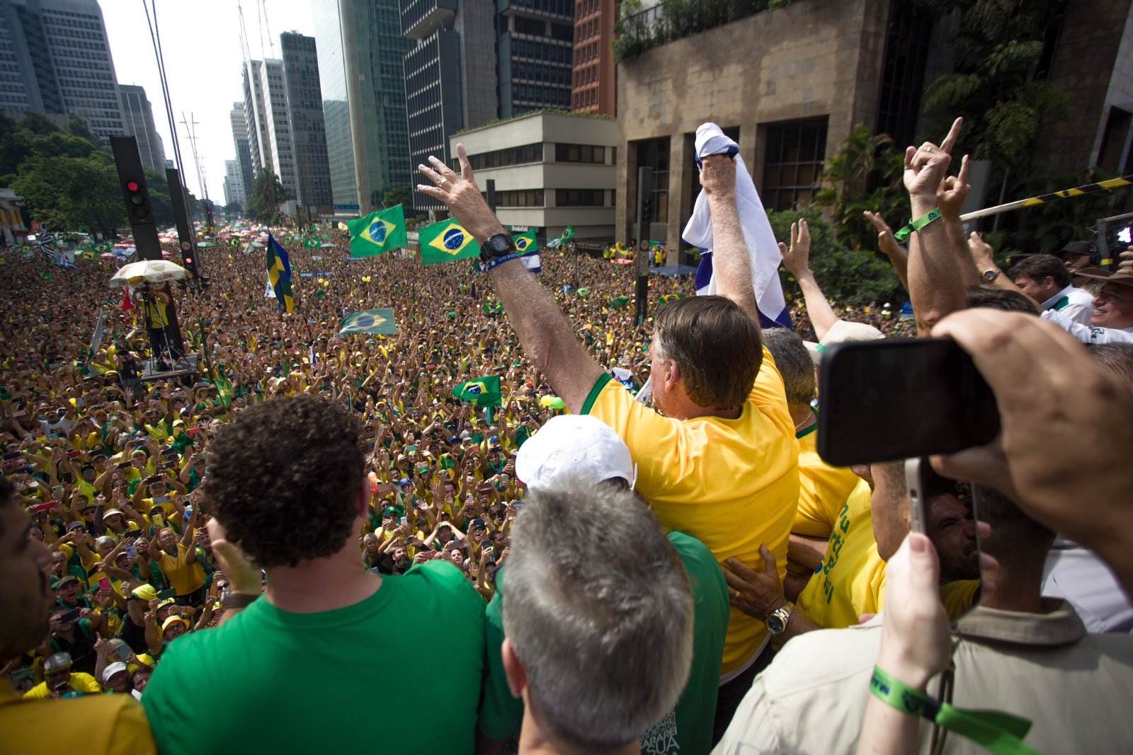 Ato pró Bolsonaro na Paulista